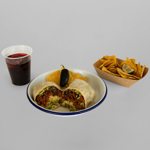 Burrito Pollo al Pastor Menü
