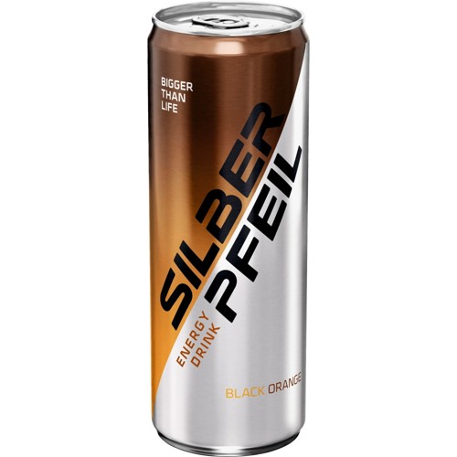 Silberpfeil Energy Drink Black Orange 0.25l (EINWEG)