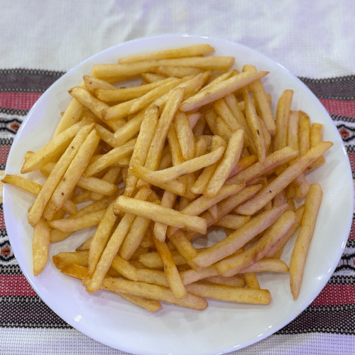 Pommes ohne Weißkäse