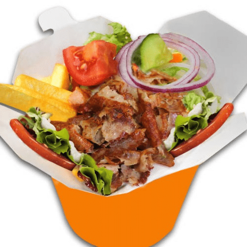 Döner Box mit Pommes frites