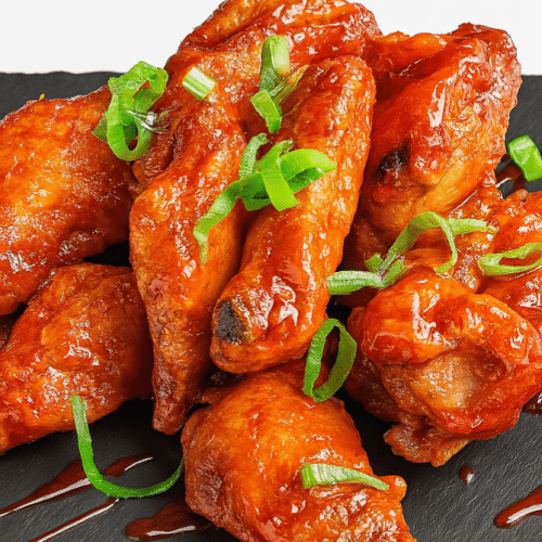 20 Hähnchenflügel mit Knochen, 3 Saucen nach Wahl, Halal