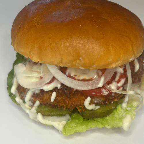 Classic Fried No chicken plant Based Burger