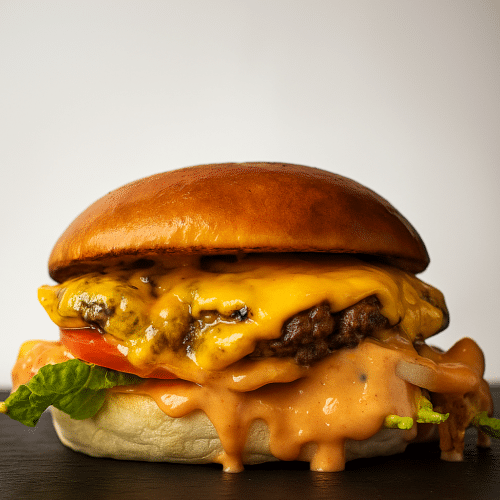 Double Smash Cheeseburger Halal