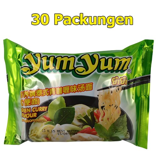 Yum Yum Instant Nudeln Green Curry 30 x 70g
