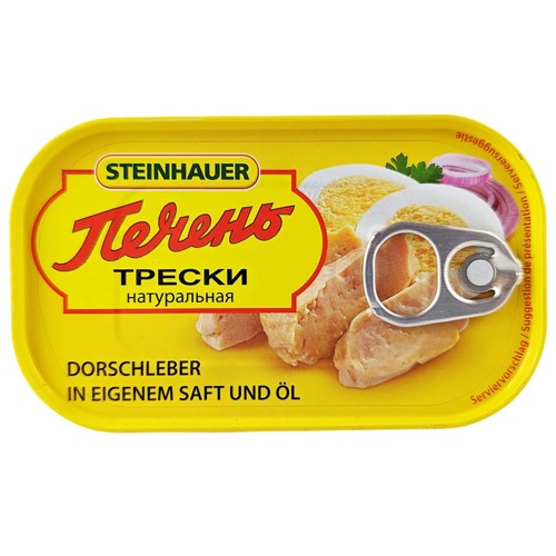 Steinhauer Dorschleber in eigenem Saft und Öl 120g