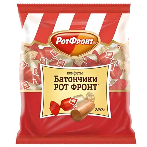 Russisches Konfekt Batonchiki Rot Front 250g