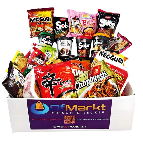 Internationale Noodles Set 25 verschiedene Instant Nudeln aus aller Welt