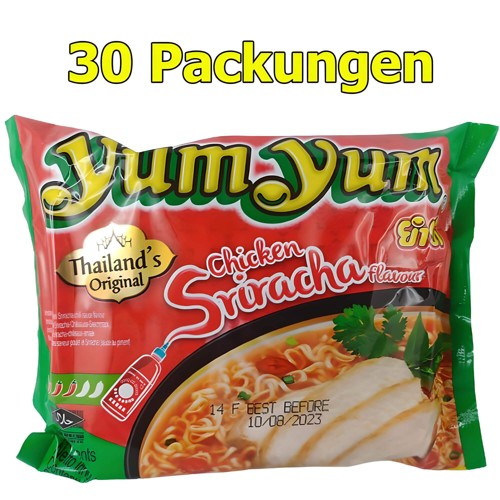 Yum Yum Instant Nudeln Sriracha Huhn 60g