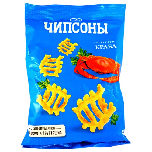 Chipson Knabbergebäck mit Krabben Geschmack 40g