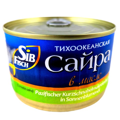 Sib Fisch Pazifischer Kurzschnabelmakrelenhecht in Öl 240g