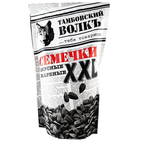 Tambovskij Volk Schwarze Sonnenblumenkerne geröstet XXL 400g