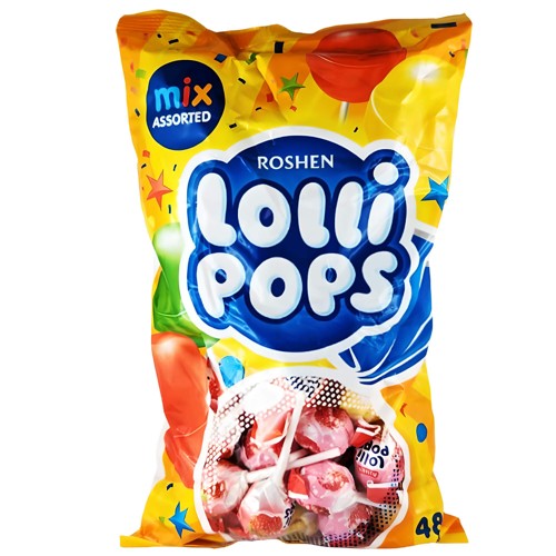 48 x Roshen Lollipops mit Joghurt Geschmack