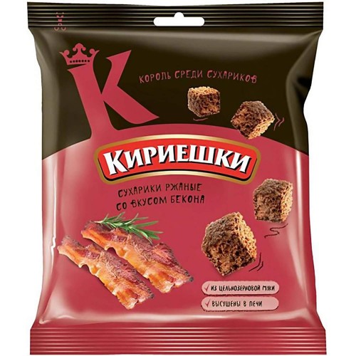 Kirieschki Brotchips mit Bacon-Geschmack 40g