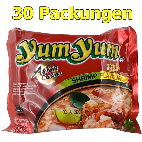 Yum Yum Instant Nudeln Shrimp 30 x 60g