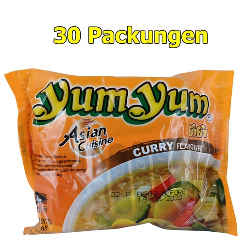 Yum Yum Instant Nudeln Curry 30 x 60g