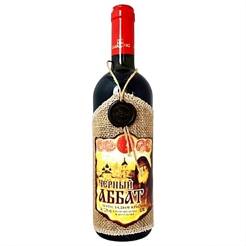 Schwarzer Abt Rotwein mit Flaschenverkleidung lieblich 0.75l