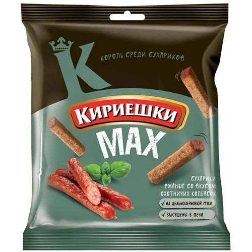 Kirieschki Brotchips Max mit Räucherwurst-Geschmack 40g