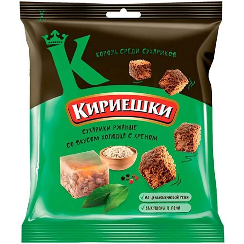Kirieschki Brotchips mit Meerrettich-Sülze-Geschmack 40g
