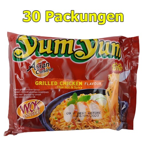 Yum Yum Instant Nudeln Grilled Chicken 30 x 70g