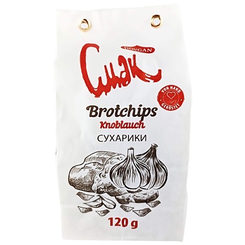 Dovgan Smak Brotchips mit Knoblauch 120g