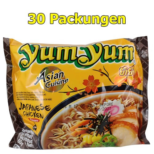 Yum Yum Instant Nudeln Japanese Chicken 30 x 60g