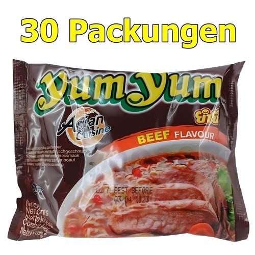 Yum Yum Instant Nudeln Rind 30 x 60g