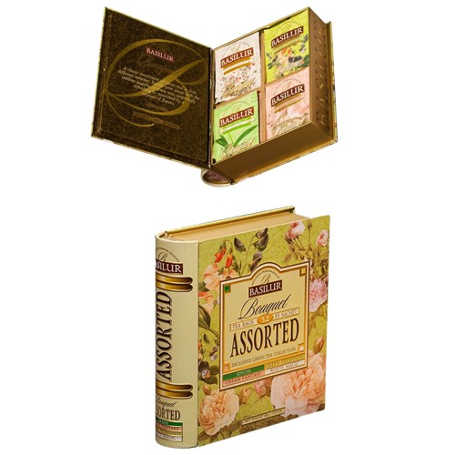 Basilur Tea Book Bouquet Collection Tee Set 48g