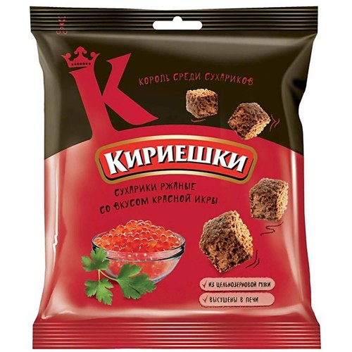 Kirieschki Brotchips mit Kaviar-Geschmack 40g