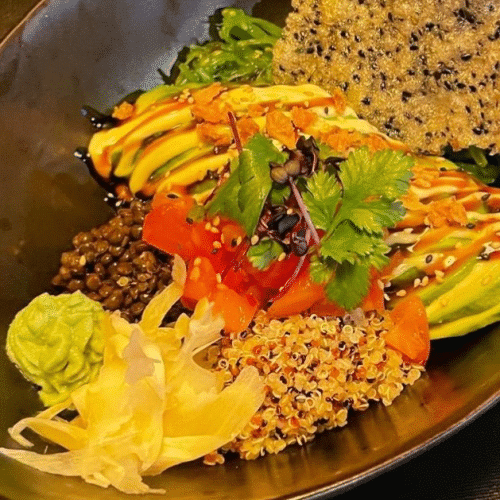Blooming Avocado Sashimi (vegan)