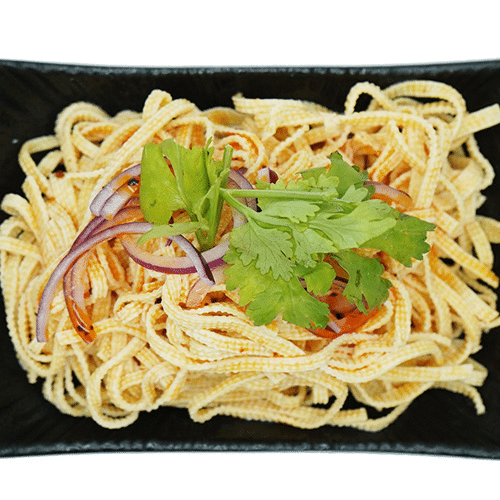 Sojabohnenstreifen (vegan, bisschen scharf)