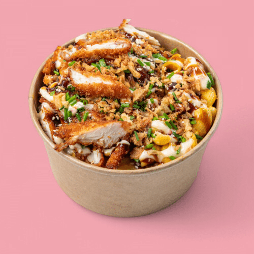 Crusty Chicken Cheese Bowl