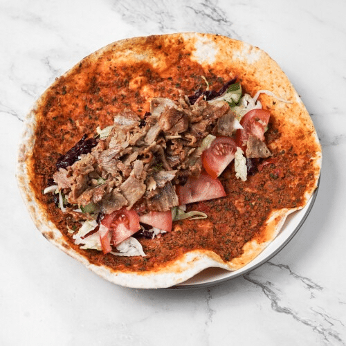 Lahmacun mit Kalb Dönerfleisch