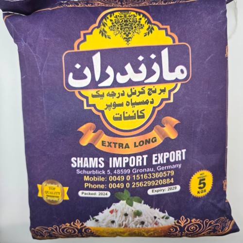 Mazindaran extra langer weißer Reis 5000g