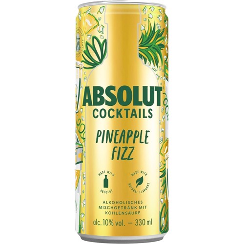 Pernod Absolut Cocktails Pineapple Fizz 0.33l (EINWEG)