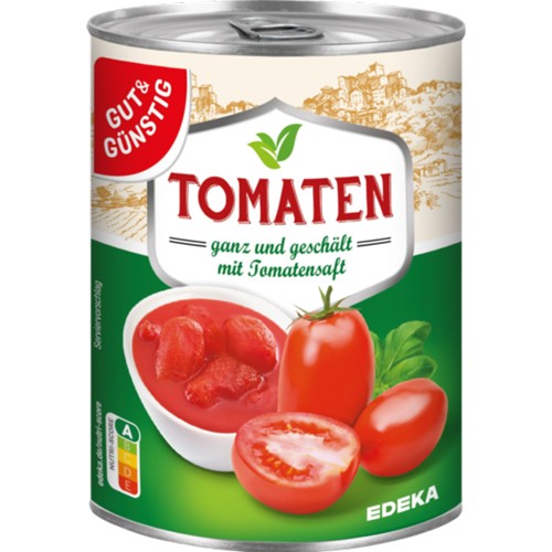 Gut & Günstig Tomaten ganz geschält 400g 