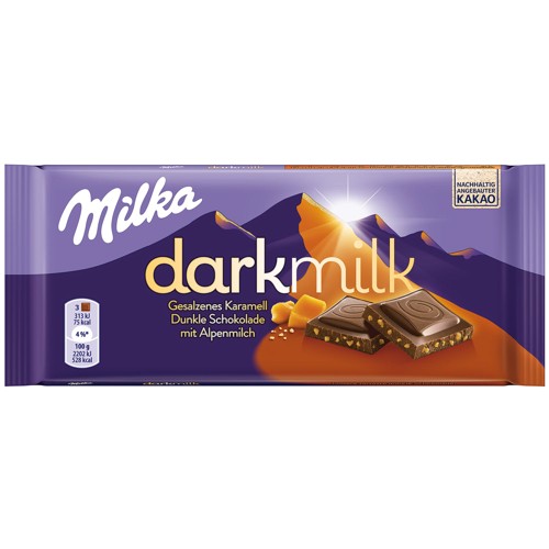 Milka Darkmilk Gesalzenes Karamell 85g
