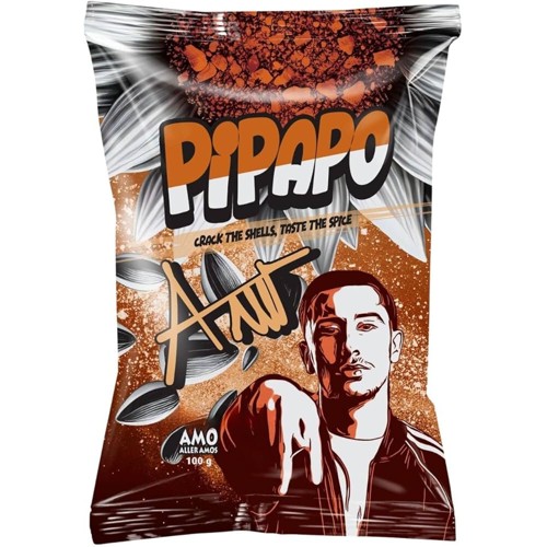 PIPAPO Amo geröstete Sonnenblumenkerne Chili Taco 100g 