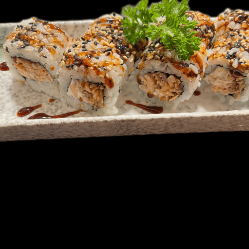 Gekochter Lachs Uramaki 64