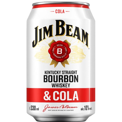 Jim Beam Bourbon Whiskey & Cola 0.33l (EINWEG)