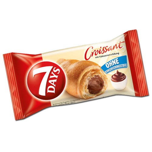 7 DAYS Croissant mit Kakaocremefüllung 60g