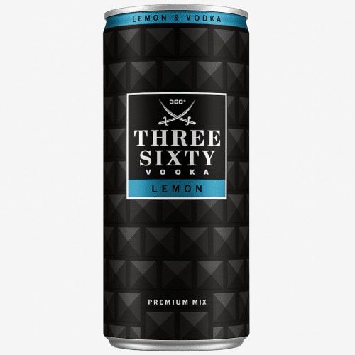 Three Sixty Wodka Bitter Lemon 0.33l (EINWEG)