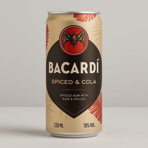 Rum-Mischgetränk Spiced & Cola Bacardi 0.25l (EINWEG)