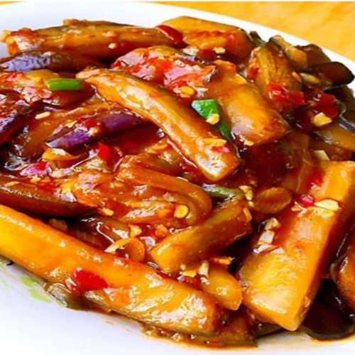 Auberginen in süß-saurer Soße 鱼香茄子