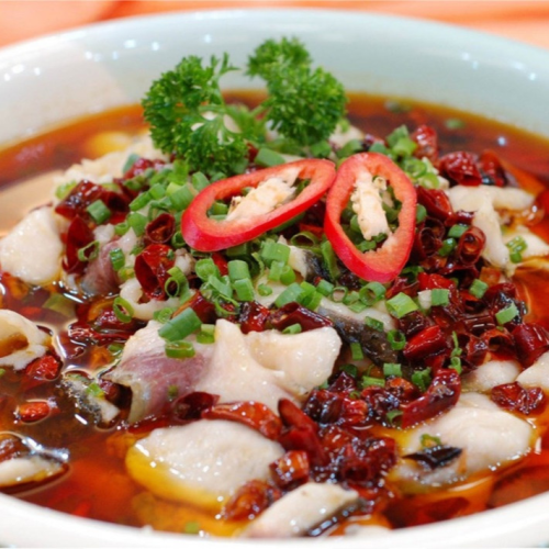 Fisch in Chilisoße 水煮鱼