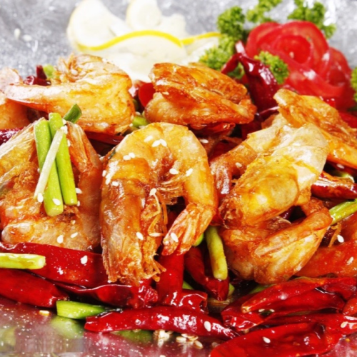 Garnelen mit Chili 干煸大虾