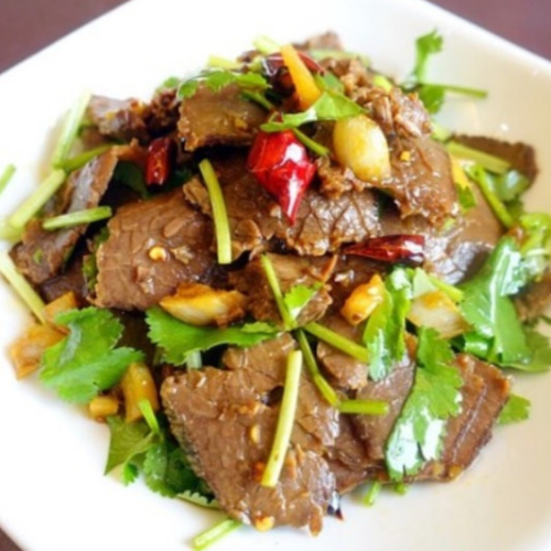 Marinierte Rindfleischscheiben 凉拌牛肉