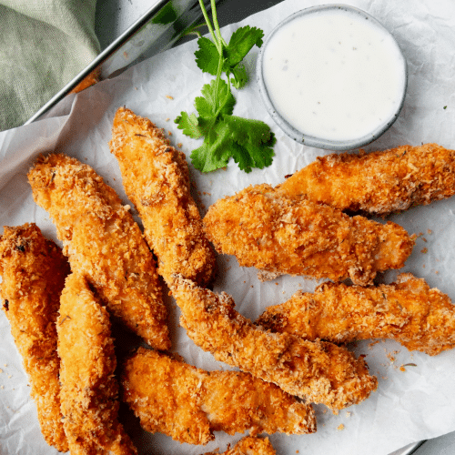 Chicken Strips (10 Stück, scharf)