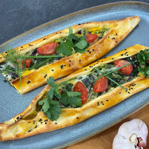 Pide mit Spinat
