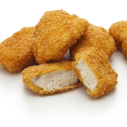 Chicken Nuggets mit Pommes(8 Stück)mit einer Süßsauer Soße