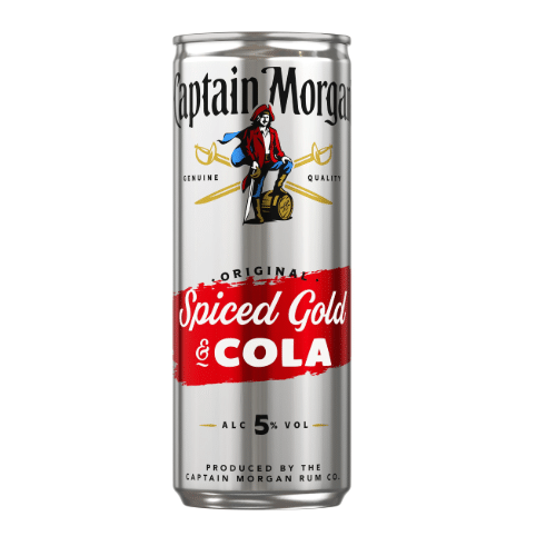 Captain Morgan Spiced Gold Rum & Cola 0.33l (EINWEG)